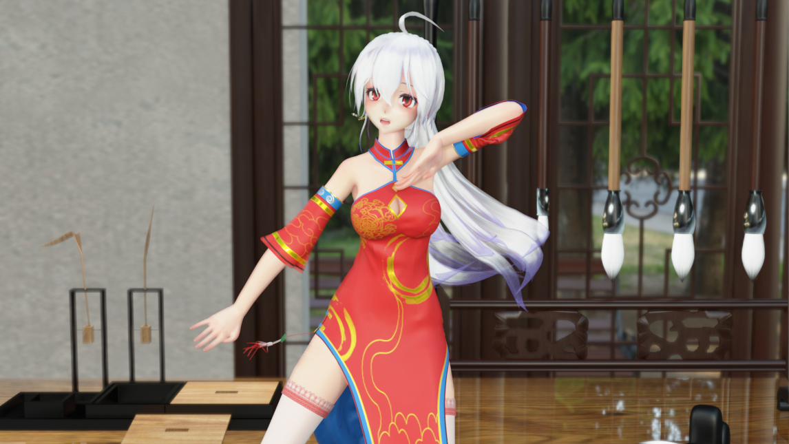 【MMD/落花情】红衣小姑娘